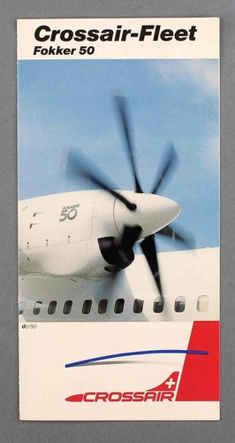 Crossair fokker airline - fokker, 50