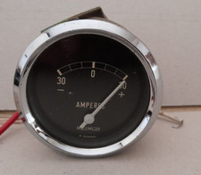VINTAGE / CLASSIC, 2" dia.  MOTOMETER AMMETER 30-0-30AMP  WITH INSTRUCTIONS