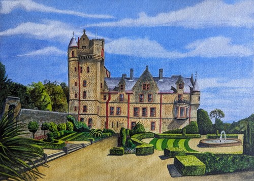 Belfast castle watercolour - a4,