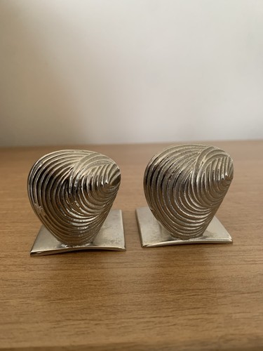 Vintage metal shell candle - vintage,