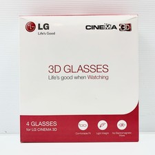 Pack of 4x LG 3D Glasses AG-F310(X4) Bundle LG Cinema 3D Open Box Never Used #1
