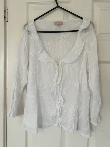 Soon matalan white sheer leaf - sheer,
