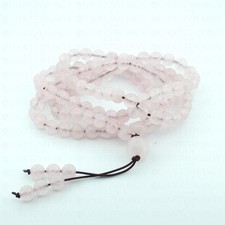 Rose quartz 108 mala prayer - mala,