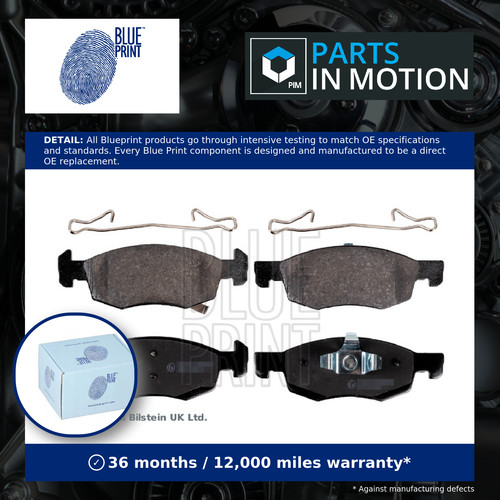 Brake pads set - pads, fits
