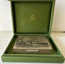 Rare Solid Silver Buccellati Box Venice G7 Summit Possible Gift To Ronald Reagan
