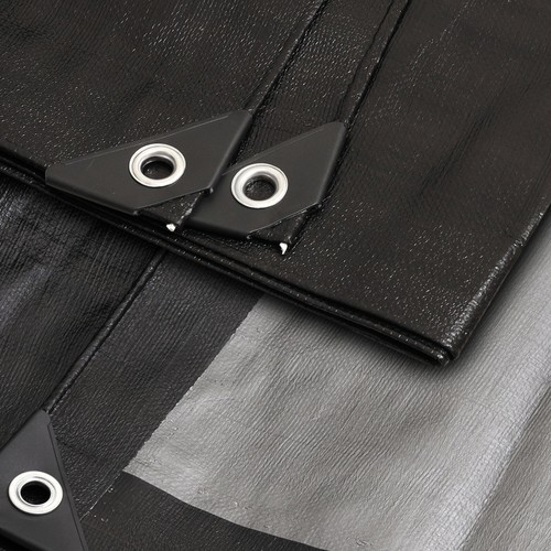 Black tarp sheet - black, tarpaulin