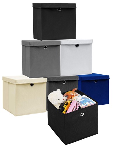Foldable storage with lids - storage,