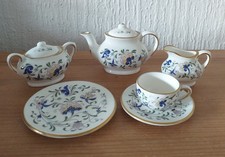 COALPORT/MINIATURE TEA SET/TEAPOT/SUGAR BOWL/MILK JUG /CUP/ SAUCER/PLATE/PAGEANT
