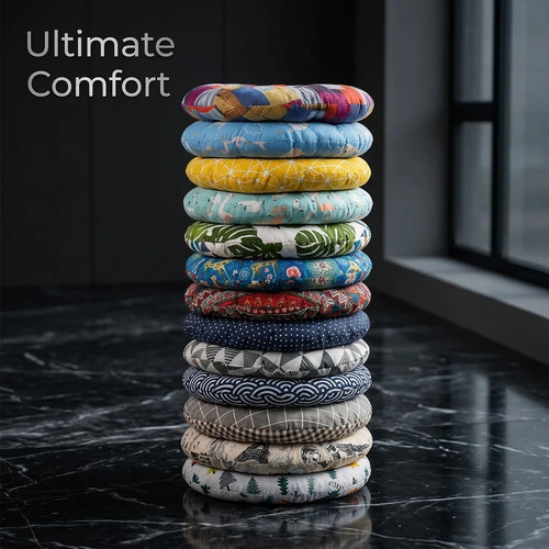 Round cushion office - office, chair