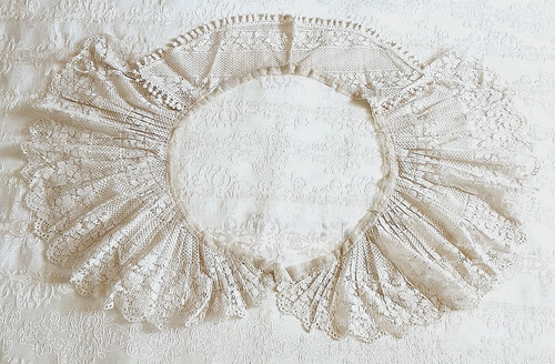 Antique large handmade lace - antique, handmade?