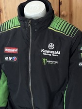 Kawasaki Racing Team Jacket Size XXL With Sponsorship Logos - Full Zip Padded