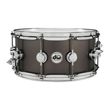DW - 14" x 6.5" Satin Black Nickel Over Brass Collector's Series Snare Drum with