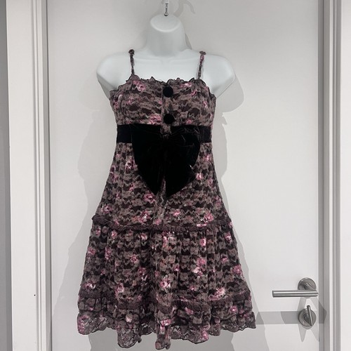Liz lisa brown - brown&pink, floral