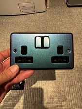 MK Electric Edge Brushed Metal