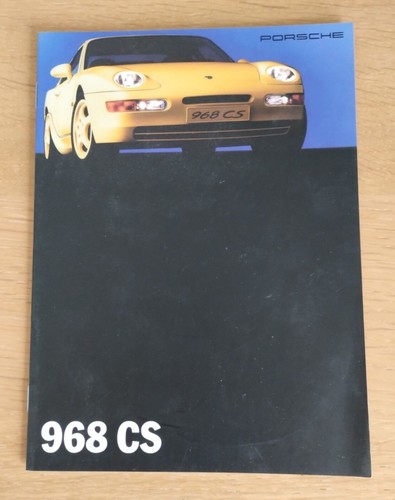 Porsche 968 sales brochure - sales,