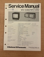 Panasonic WV-5360/ WV-5362 Video Monitor Service Manual