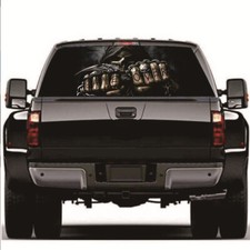 Rear Window Sticker Skull