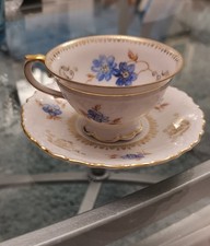 1930s Schumann Bavaria tea cup & saucer Floral Very Pretty Small Cup