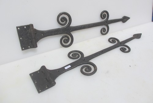 Vintage iron hinges - iron,