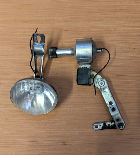 Vintage bicycle dynamo lights - bicycle,
