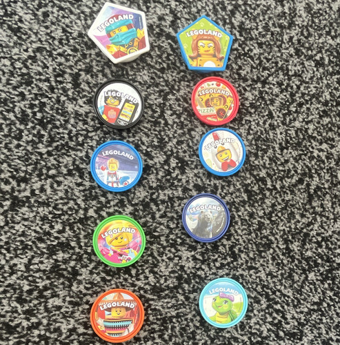 Legoland plastic badges - legoland,