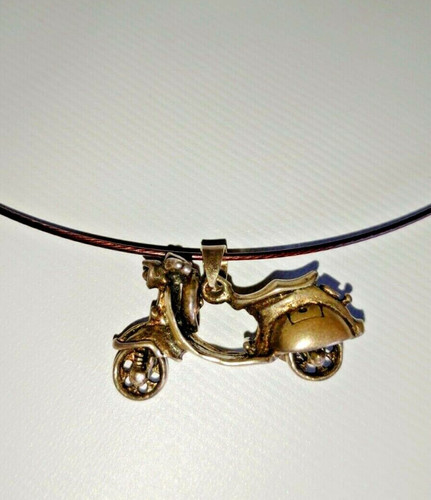 Silver pendant scooter vespa - silver,