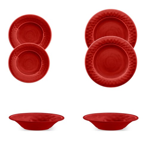 Piece red crackle glaze - piece,