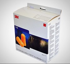 3M 1100 Orange Disposable Noise Reduction Foam Ear Plugs, SNR 35db