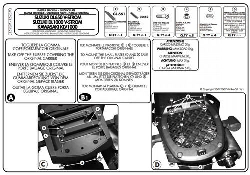 Rear mount for monolock - for,