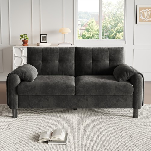 Seater sofa grey - seater, chenille
