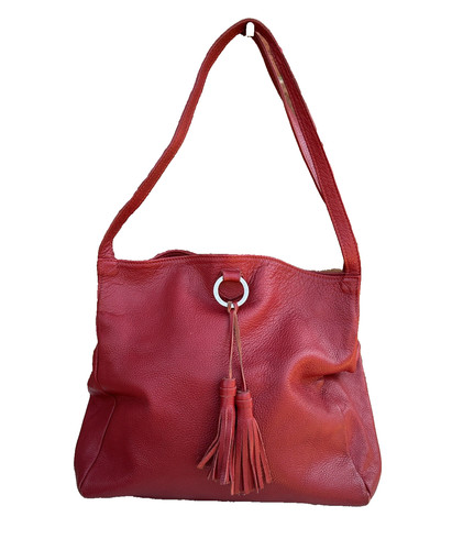 Vintage real leather red - vintage,