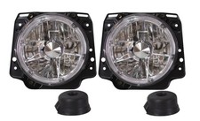 Headlights Clear Crystal Angel Eyes Right Hand Drive VW Golf WC941NS4013AE