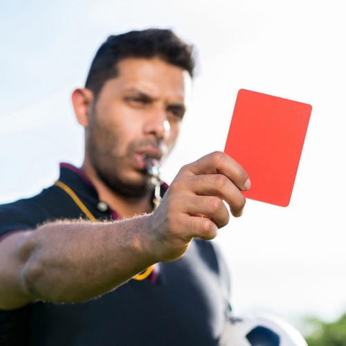 Football referee kit with - referee,