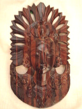 Vintage small carved wood - carved,