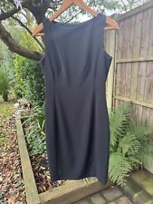 Pearce Fionda UK 10 EU 38 Classic Timeless Black Dress Sleeveless Fitted Lined