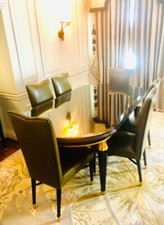 Very Rare Art Deco Dinning Table&Chairs Original 5 Stars Dorchester  Hotel item 