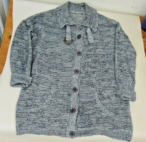 Ladies grey linen baby alpaca - linen,