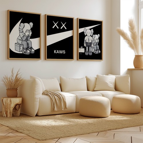 Hypebeast kaws posters wall - hypebeast,