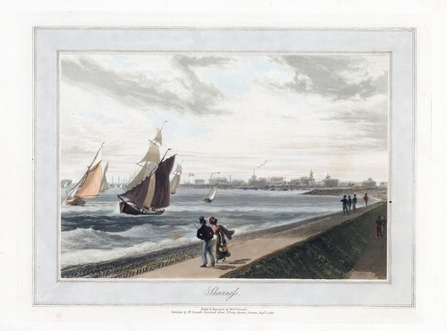 1823 original antique aquatint - antique,