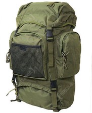 55L Commando Rucksack Olive Green - Army Style Camping Hiking Backpack Bag