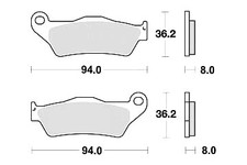 Brake pad Yamaha XT 660 Z TENU