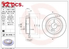 X2 PCS REAR BRAKE DISC ROTOS
