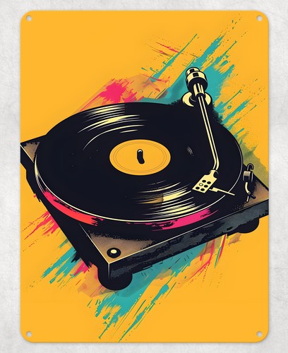 Vinyl record player metal - player,