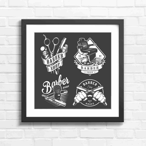 Retro barber shop - retro,