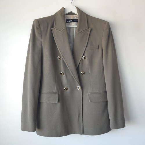 Zara khaki blazer jacket - zara,