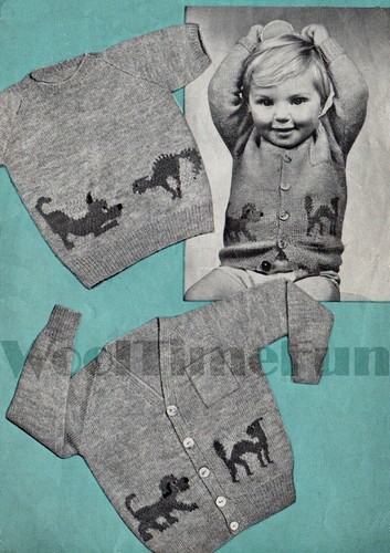 Knitting pattern 1940s child - pattern,