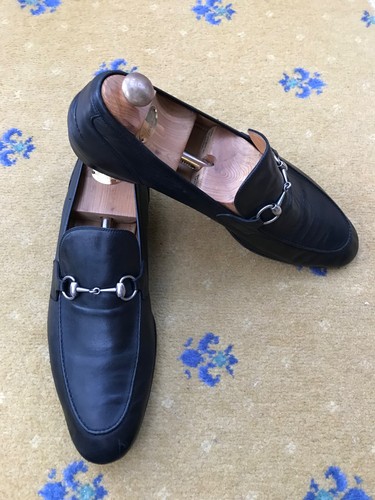 Gucci loafers leather shoes - loafers,