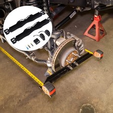 2 Pack Heavy Duty Car Wheel Alignment Tool Kit with 2 Pcs Tape Measures +battery