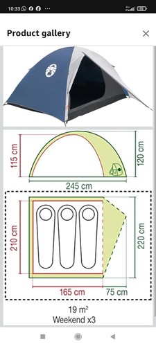 Coleman weekend person tent - 3,