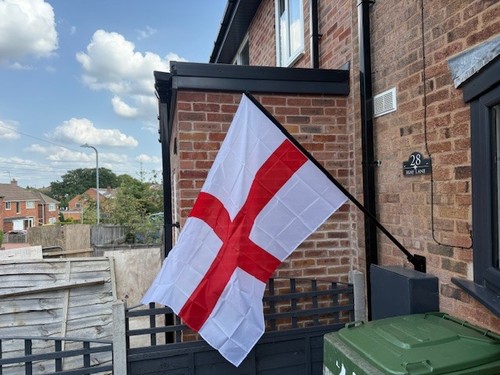 Flag pole holder - pole, with